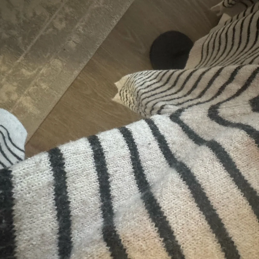 Caslon Black and off White Striped Sweater - Picture 5 of 7